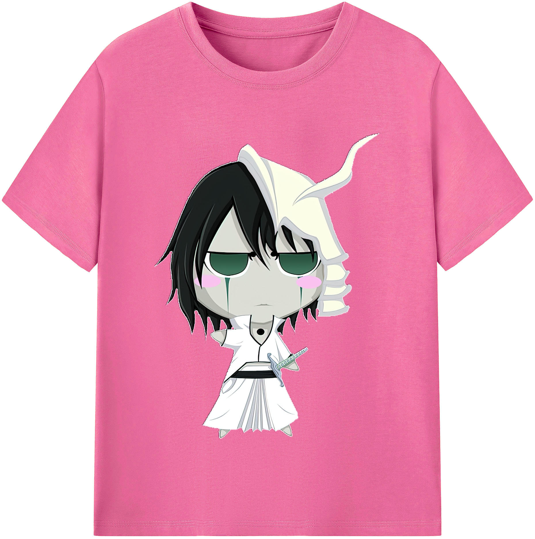 （画像用） ブリーチ ウルキオラ·シファー BLEACH Ulquiorra cifer レディースカジュアルプリントTシャツ（綿100％）